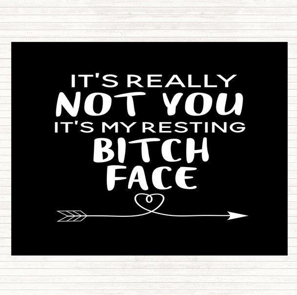 Black White Its Really Not You Quote Mouse Mat