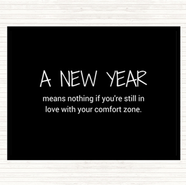 Black White A New Year Quote Mouse Mat