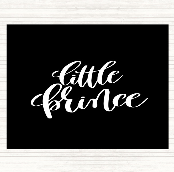 Black White Little Prince Quote Mouse Mat