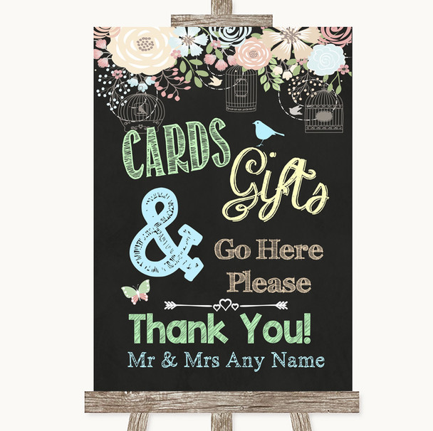 Shabby Chic Chalk Cards & Gifts Table Customised Wedding Sign Shabby Chic Chalk Cards & Gifts Table Customised Wedding Sign