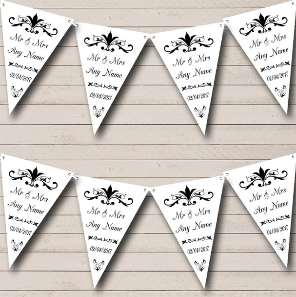 Regal Or White Wedding Anniversary Party Bunting