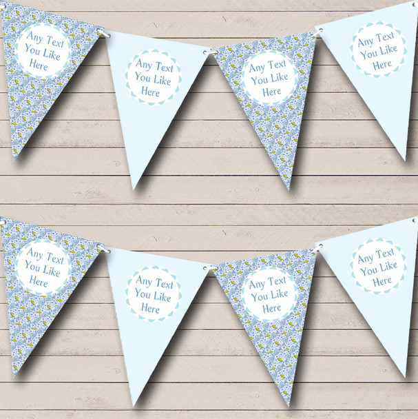 Blue Fish Baby Shower Bunting