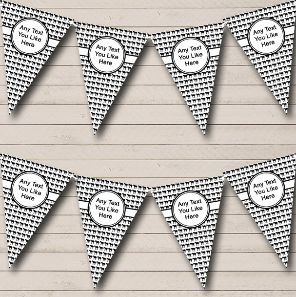 Black And White Horses Birthday Party Bunting