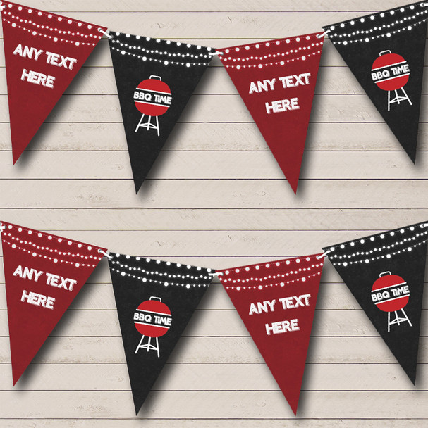 BBQ Grill Cookout Rustic Birthday Party Bunting