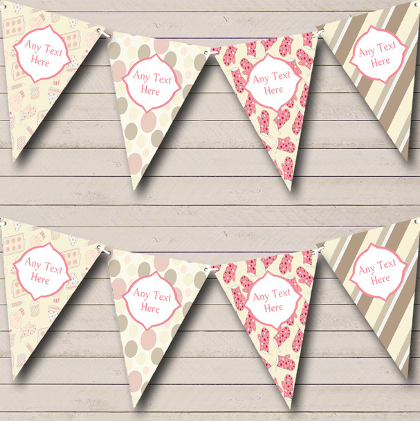 Cute Cake Baking Stripes Spots Carnival Fete Street Party Bunting