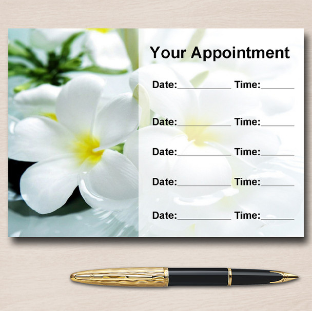 Beauty Salon Massage Treatment Spa Personalised Appointment Cards