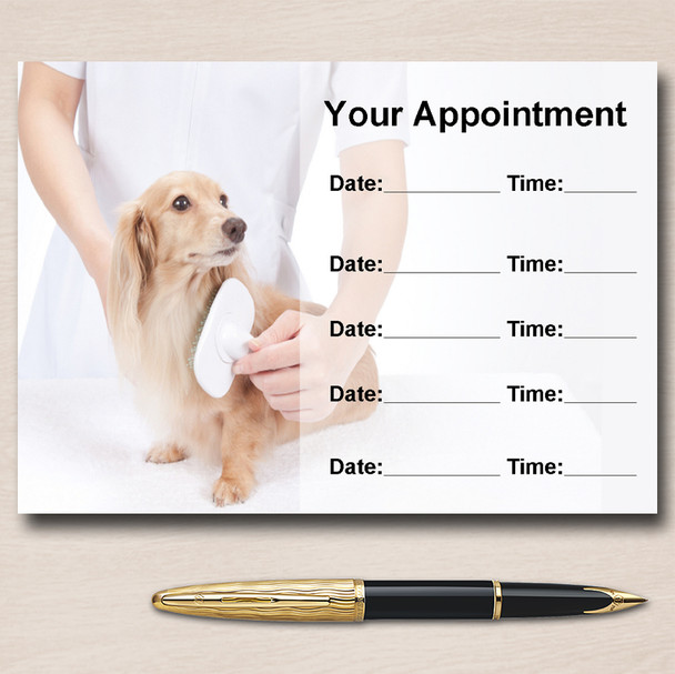 Dog Cat Animal Groomer Grooming Service Personalised Appointment Cards Dog Cat Animal Groomer Grooming Service Personalised Appointment Cards