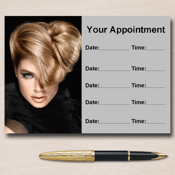Mobile Hairdresser Hair Salon Personalised Appointment Cards