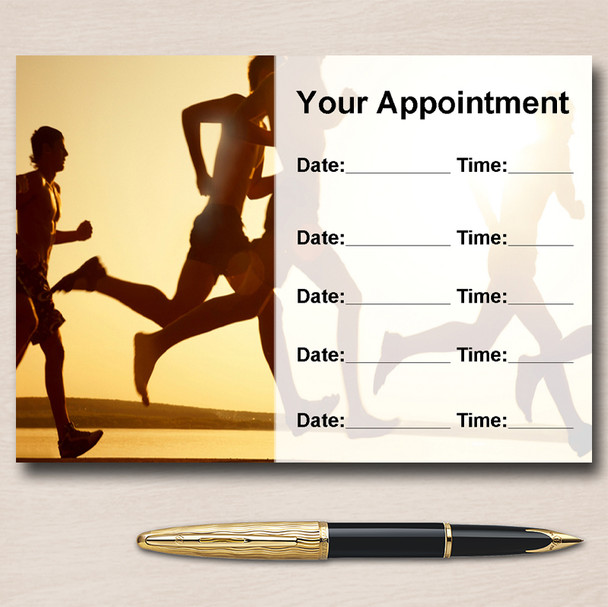 Personal Fitness Trainer Gym Personalised Appointment Cards