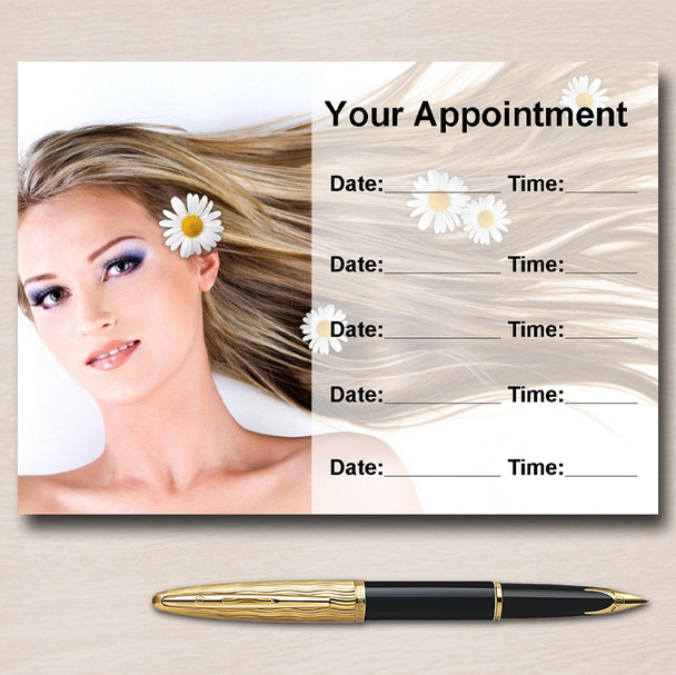 Salon Hair Beauty Spa Massage Nails Personalised Appointment Cards