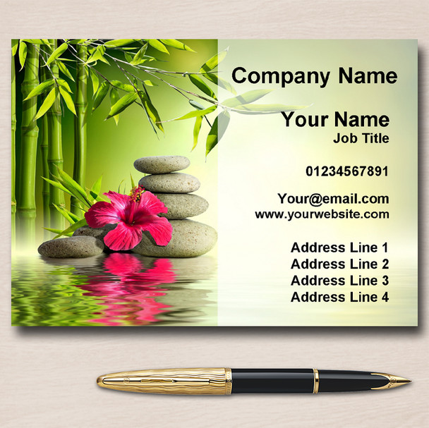 Beauty Spa Massage Treatment Salon Personalised Business Cards