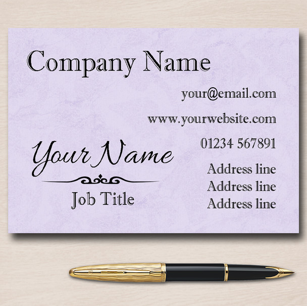 Light Shade Personalised Business Cards