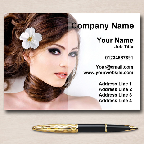 Hair Beauty Spa Or Nail Salon Personalised Business Cards