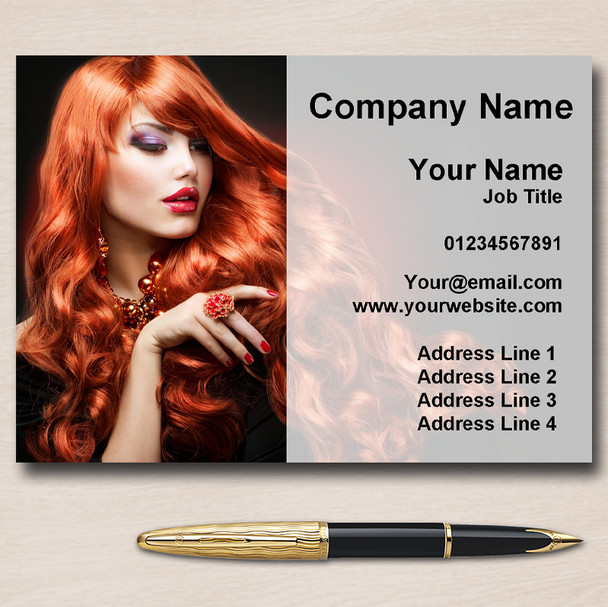 Hairdresser Hair Or Nail Salon Personalised Business Cards
