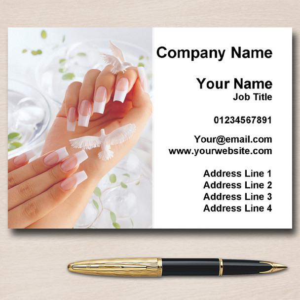 Manicure Pedicure Nail Salon Beauty Personalised Business Cards