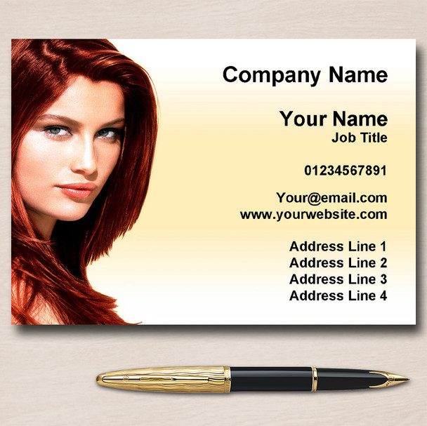 Salon Hair Hairdresser Personalised Business Cards