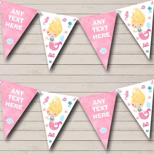 Little Mermaid Under The Sea Children's Party Bunting