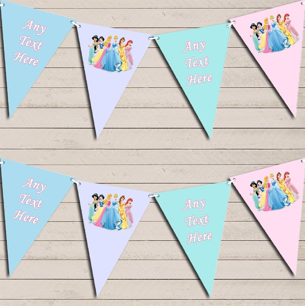 Pastel Princess Children's Birthday Bunting Garland Party Banner