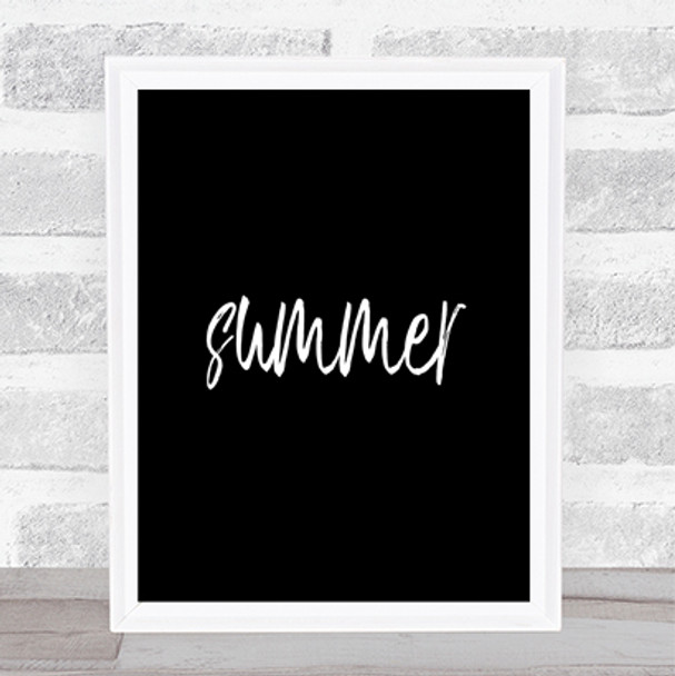 Slimmer Quote Print Black & White