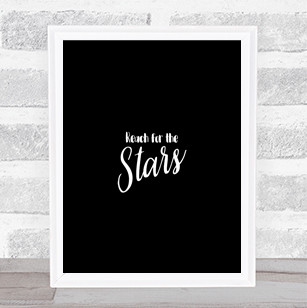 Stars Quote Print Black & White