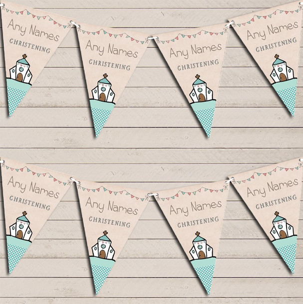 Cute Party Decoration Christening Baptism Christening Bunting Party Banner