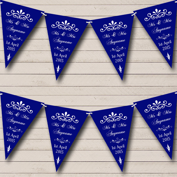 Vintage Regal Engagement Navy Blue Engagement Party Bunting
