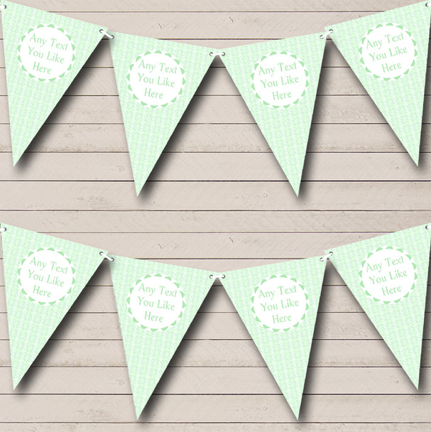 Green Love Hearts Welcome Home New Baby Bunting