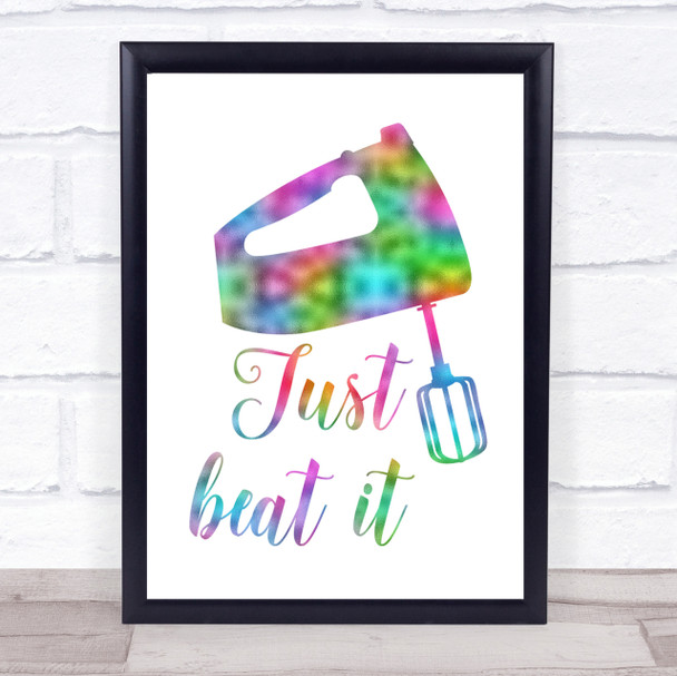 Mixer Rainbow Quote Print