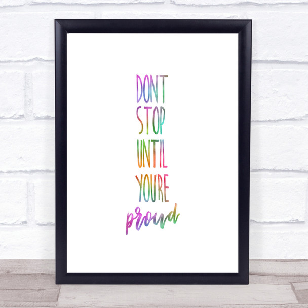 Proud Rainbow Quote Print