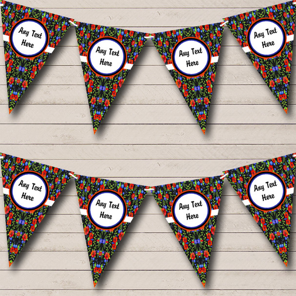 Chalk Style Floral Retirement Party Bunting