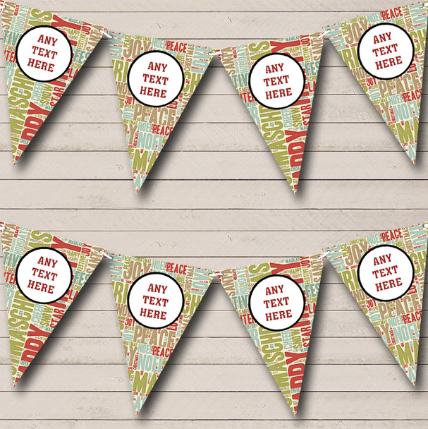 Xmas Text Christmas Decoration Bunting