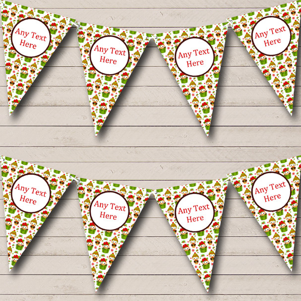 Xmas Owls Christmas Decoration Bunting