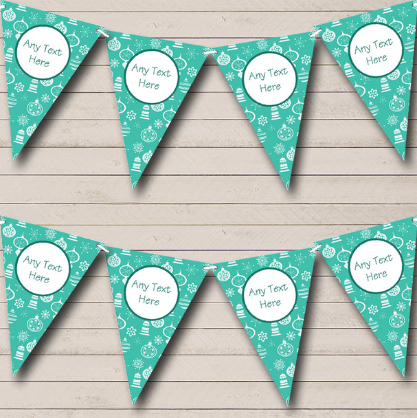 Green Bells & Snowflakes Christmas Decoration Bunting