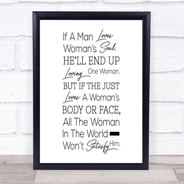 If A Man Loves Quote Print Poster Typography Word Art Picture If A Man Loves Quote Print Poster Typography Word Art Picture
