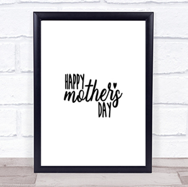 Mothers Quote Print Poster Typography Word Art Picture