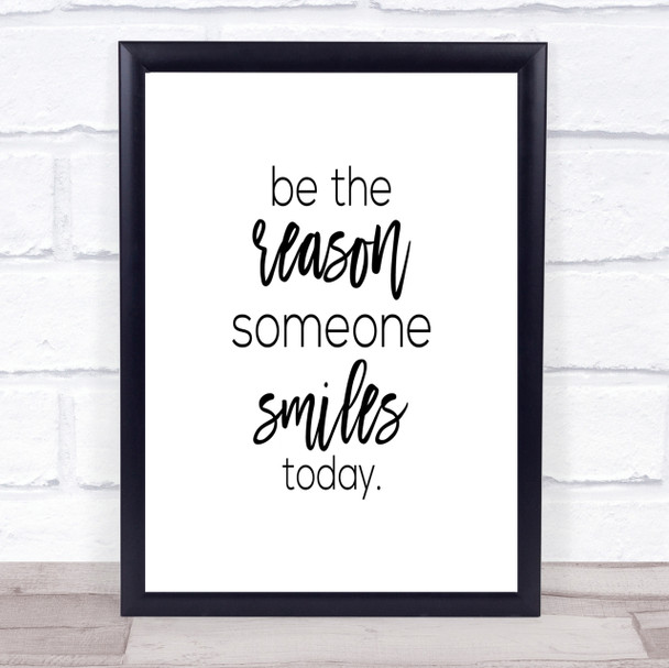 Be The Reason Quote Print Poster Typography Word Art Picture