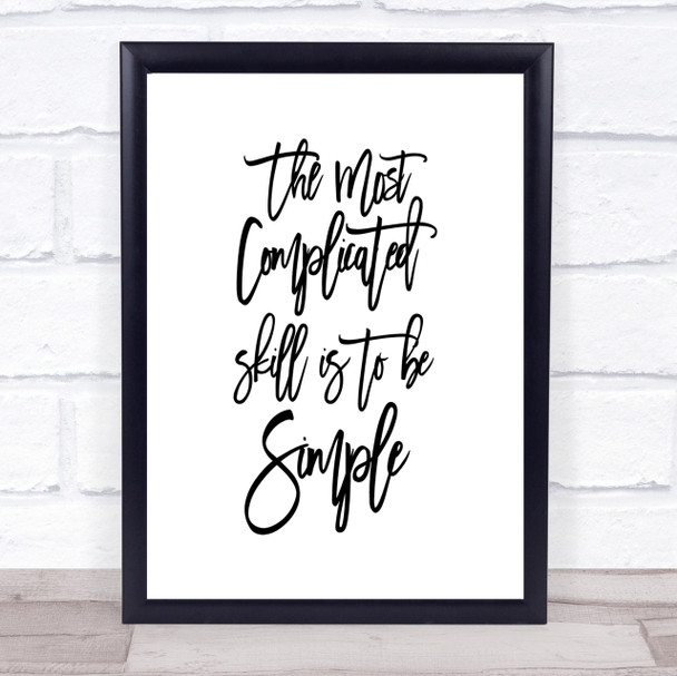 Simple Quote Print Poster Typography Word Art Picture