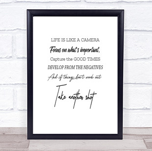 Develop From Negatives Quote Print Poster Typography Word Art Picture