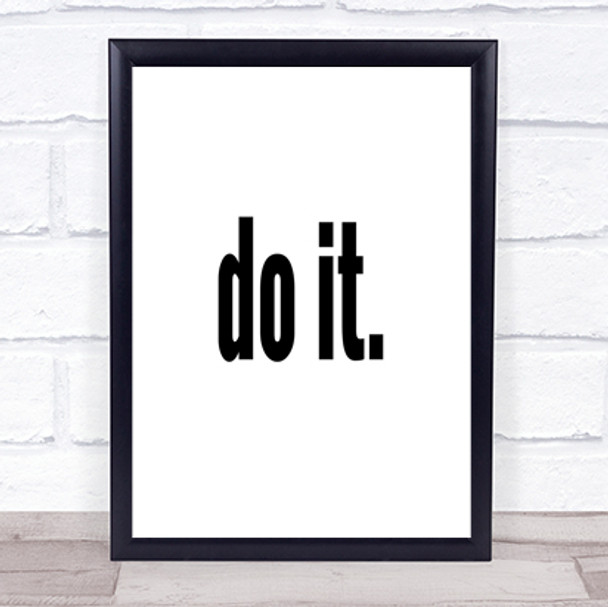 Do It Big Quote Print Poster Typography Word Art Picture