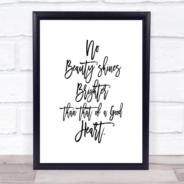 Good Heart Quote Print Poster Typography Word Art Picture