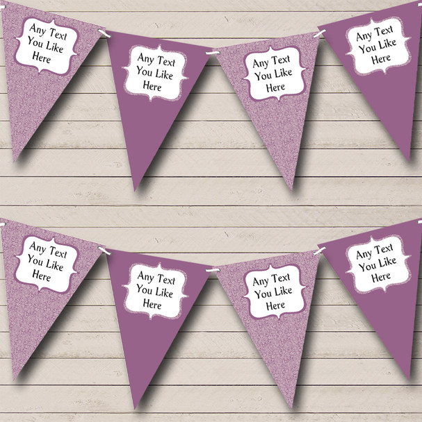 Purple Vintage Shabby Chic Wedding Venue or Reception Bunting