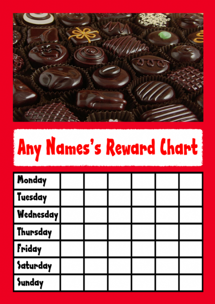 Chocolates Star Sticker Reward Chart