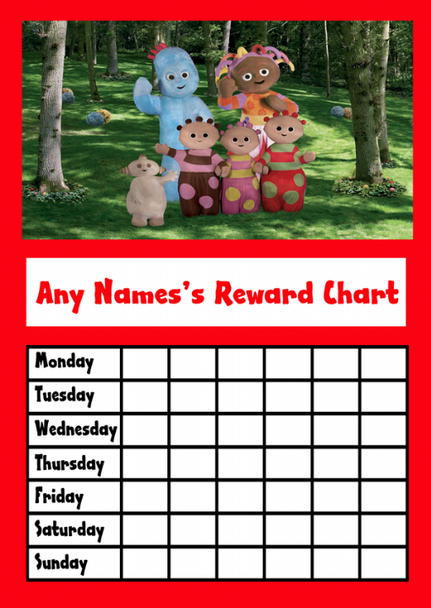 In The Night Garden Star Sticker Reward Chart