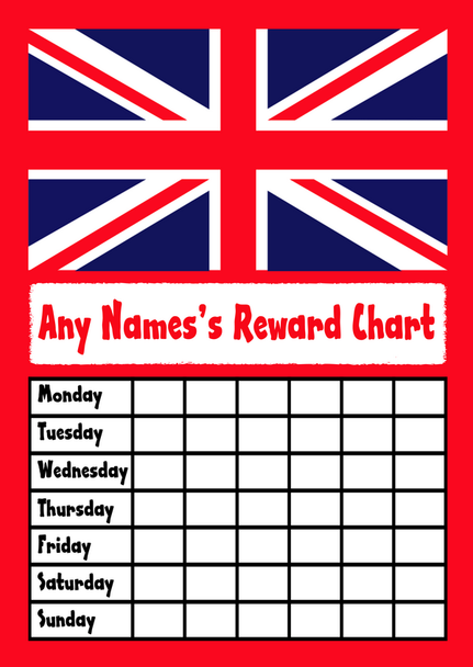 Union Jack Star Sticker Reward Chart