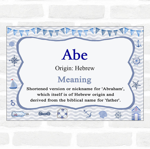 Abe Name Meaning Nautical Certificate