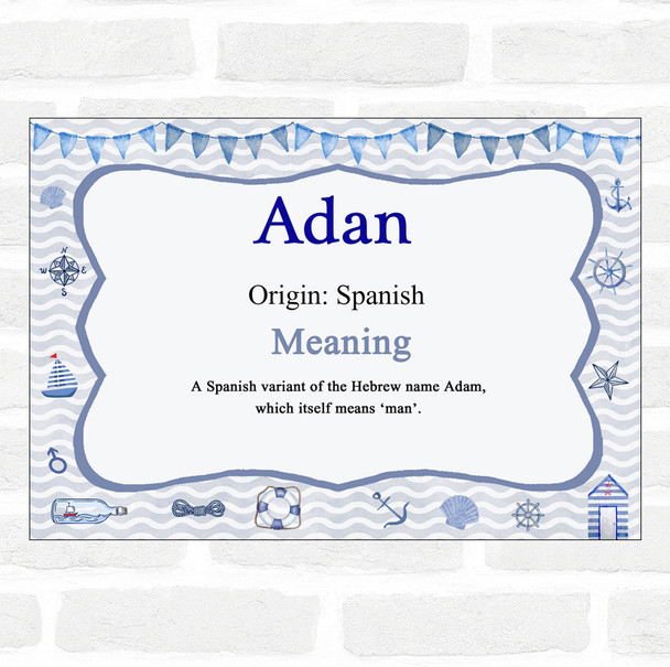 Adan Name Meaning Nautical Certificate