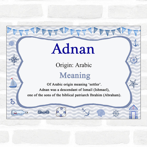 Adnan Name Meaning Nautical Certificate