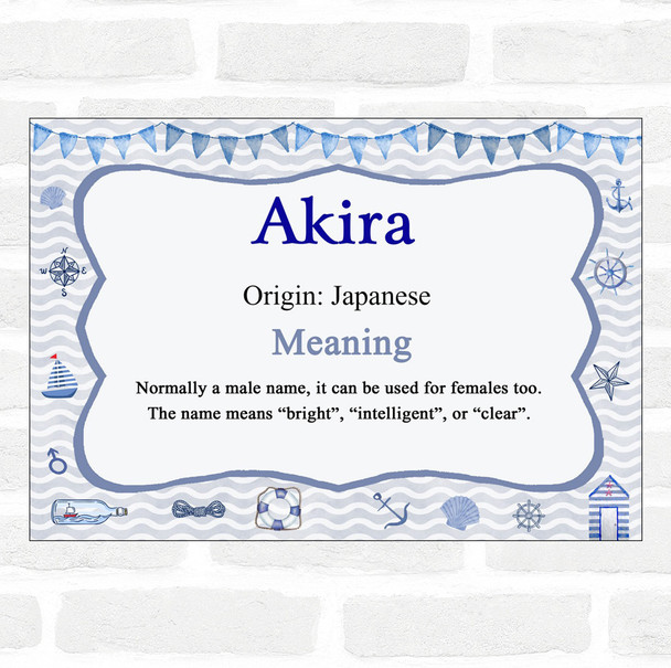 Akira Name Meaning Nautical Certificate