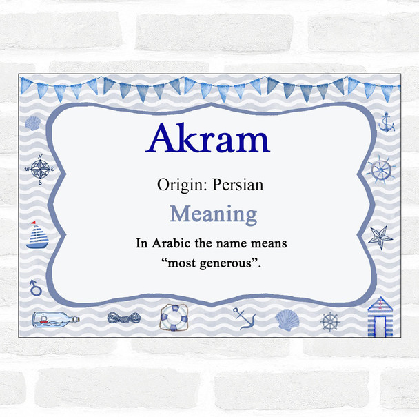 Akram Name Meaning Nautical Certificate