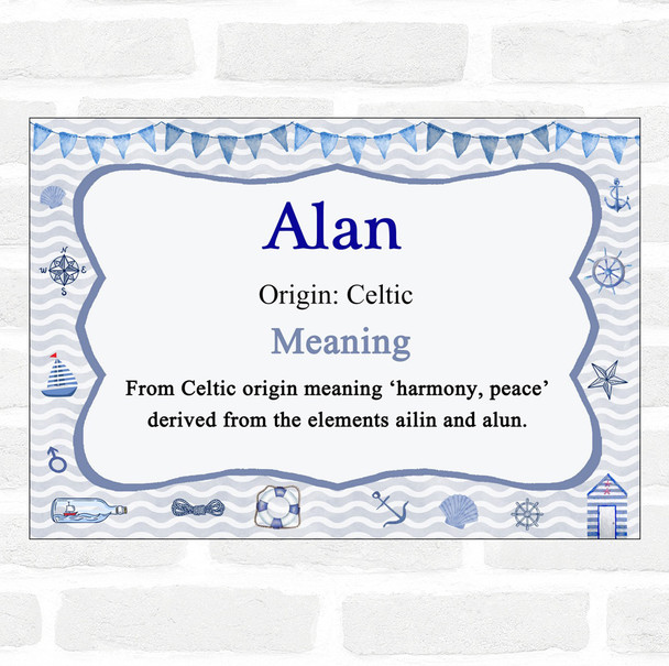 Alan Name Meaning Nautical Certificate